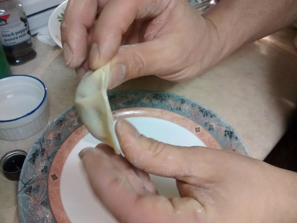 dumpling folding technique