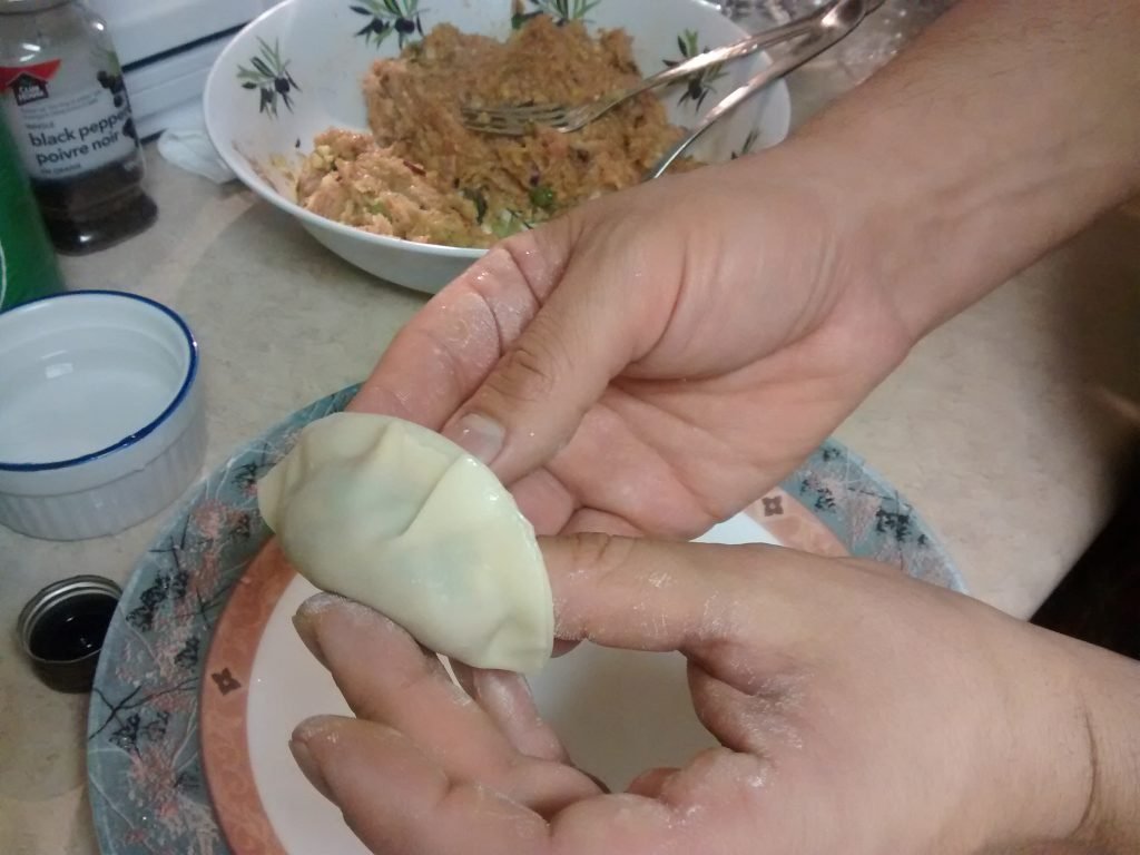 folded dumpling