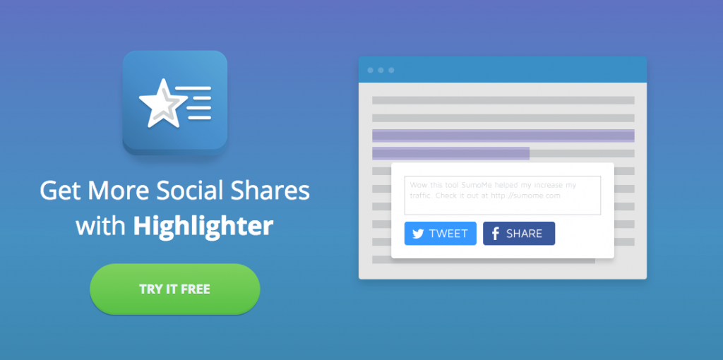 Get SUMO text highlighter to easily share posts to social media