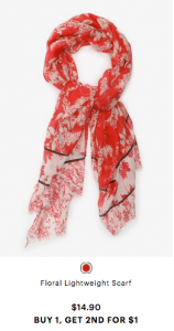 Floral scarf from Ardene
