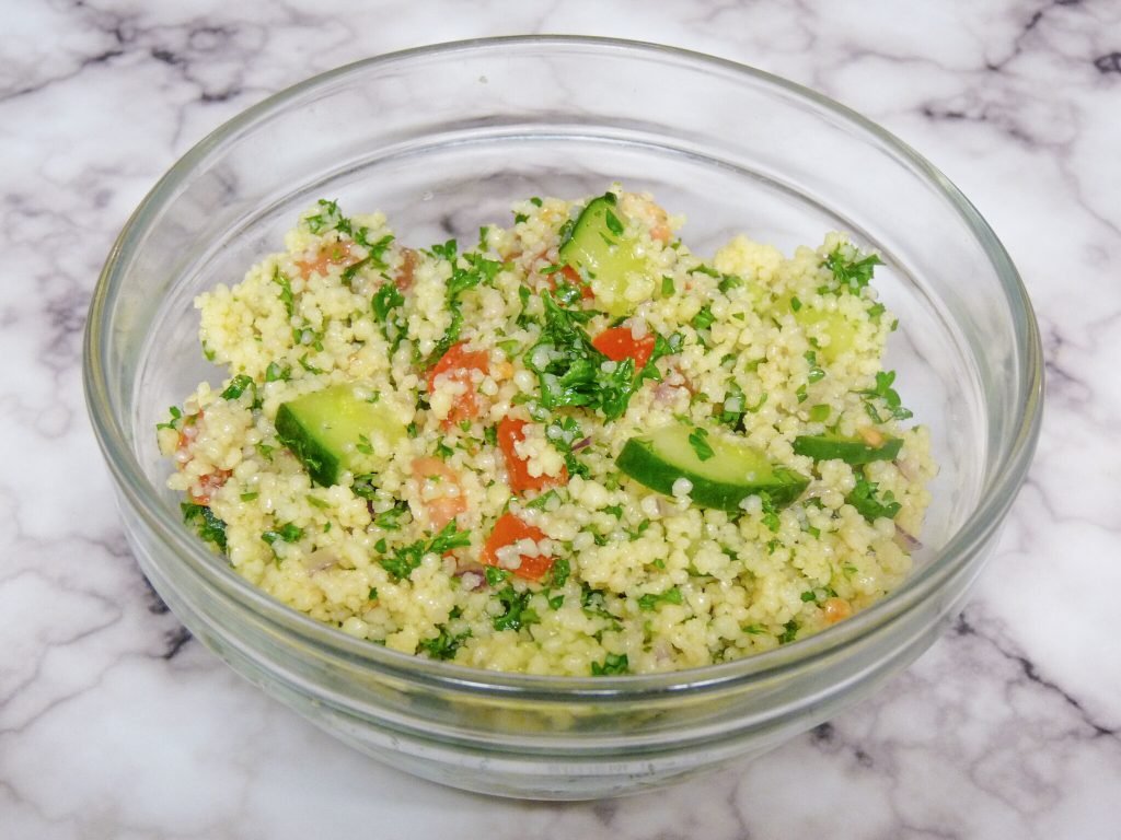 Quick and easy recipe for a nutritious couscous salad! #couscous #salad #recipe #healthyrecipes #summerrecipe
