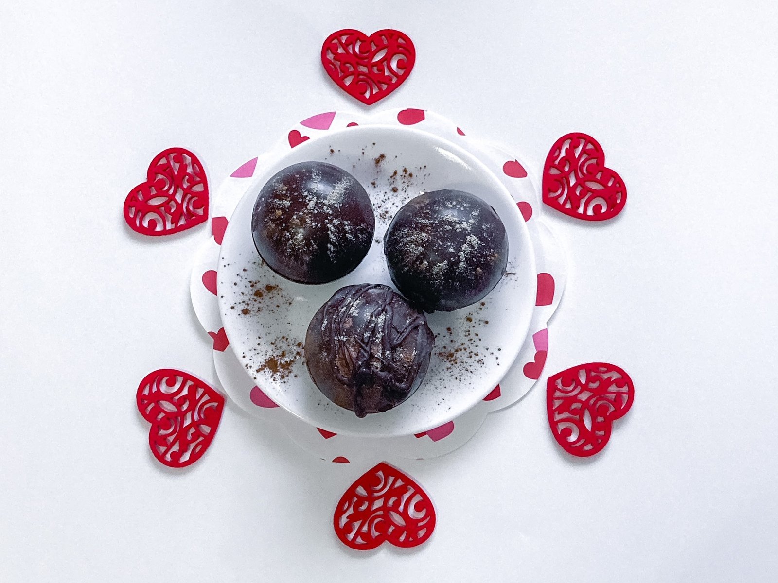 Valentine's Heart Hot Chocolate Bomb - The Little Blog Of Vegan