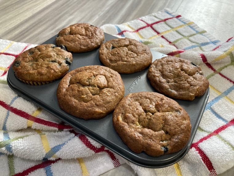 My recipe for oat banana blueberry muffins rocks!