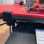 Under the desk keyboard tray