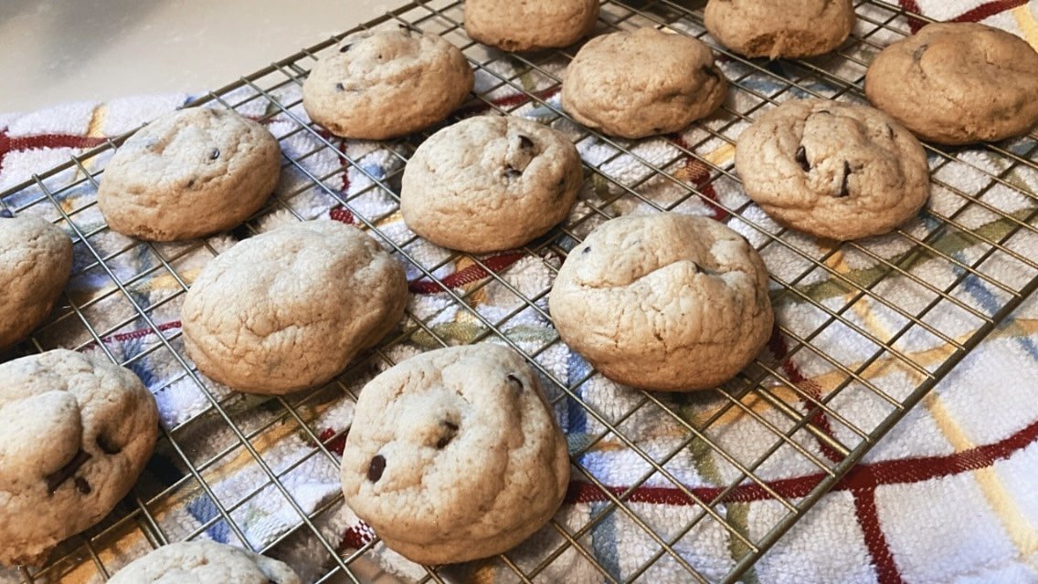 My *sober* friends baked chocolate chip cookies on a cooling rack. Guess  they figured they could skip the cookie sheet & do it all in one step? :  r/shittyfoodporn