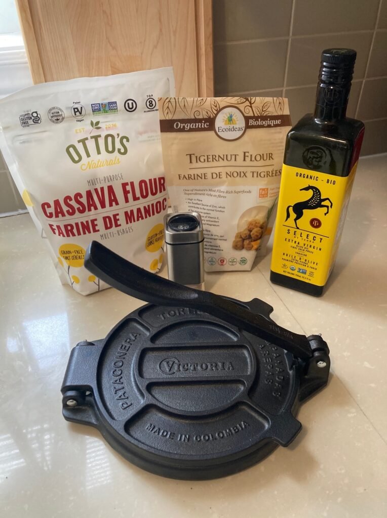 Use these ingredients to make cassava tortillas
